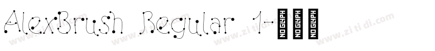 AlexBrush Regular 1字体转换